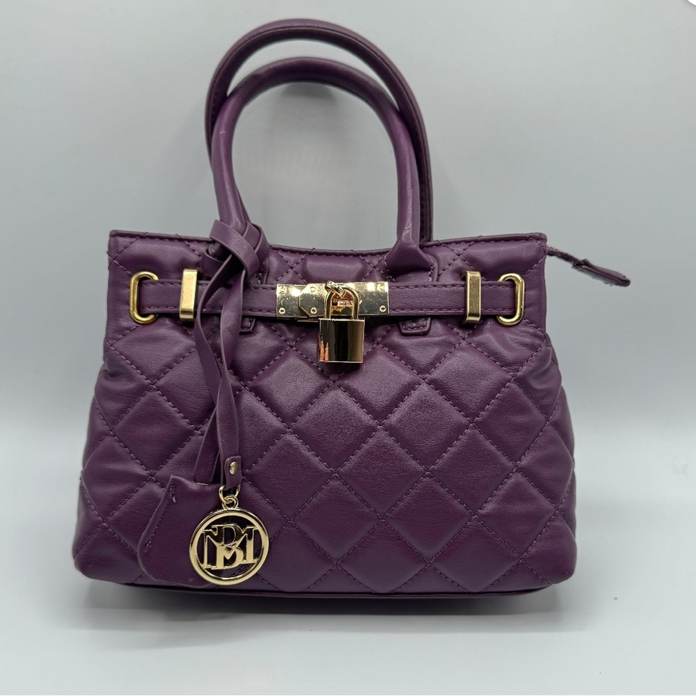 Purple Quilted Handbag